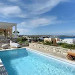Executive Paros 4 Bedrooms Almyrikia Sunset Stunning Sea View Villa