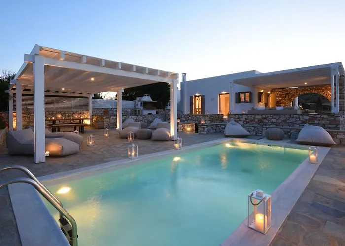 Vila Executive Paros 4 Bedrooms Almyrikia Sunset Stunning Sea View Isterni (Paros)