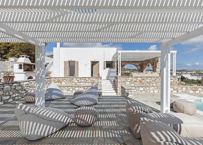 Vila Executive Paros 4 Bedrooms Almyrikia Sunset Stunning Sea View *