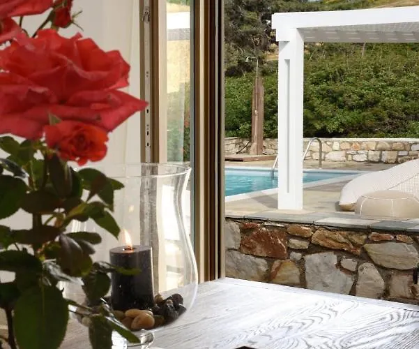 Vila Executive Paros 4 Bedrooms Almyrikia Sunset Stunning Sea View *