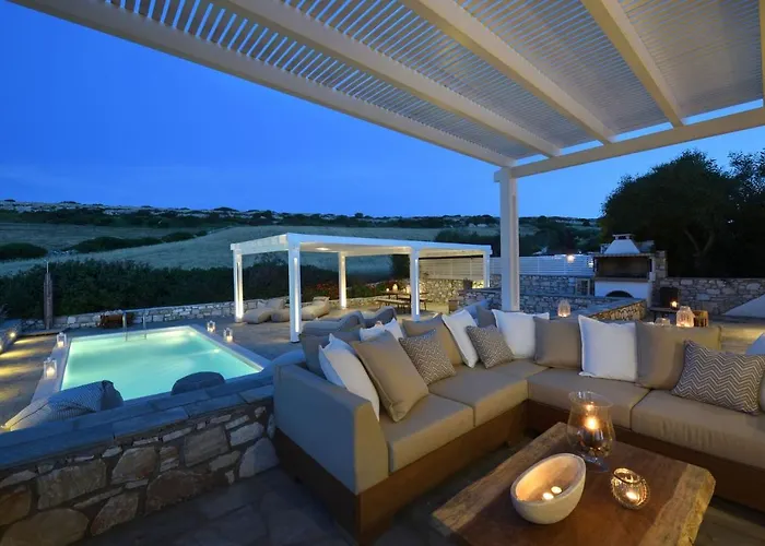 Vila Executive Paros 4 Bedrooms Almyrikia Sunset Stunning Sea View