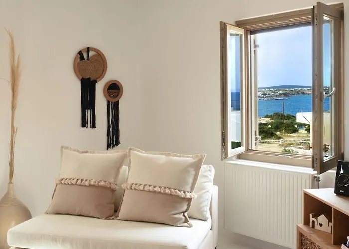 Executive Paros 4 Bedrooms Almyrikia Sunset Stunning Sea View Vila