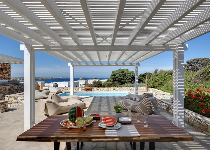 Executive Paros 4 Bedrooms Almyrikia Sunset Stunning Sea View *