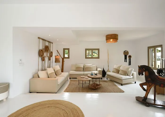 Vila Executive Paros 4 Bedrooms Almyrikia Sunset Stunning Sea View