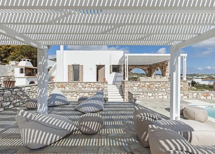 Vila Executive Paros 4 Bedrooms Almyrikia Sunset Stunning Sea View Isterni (Paros)